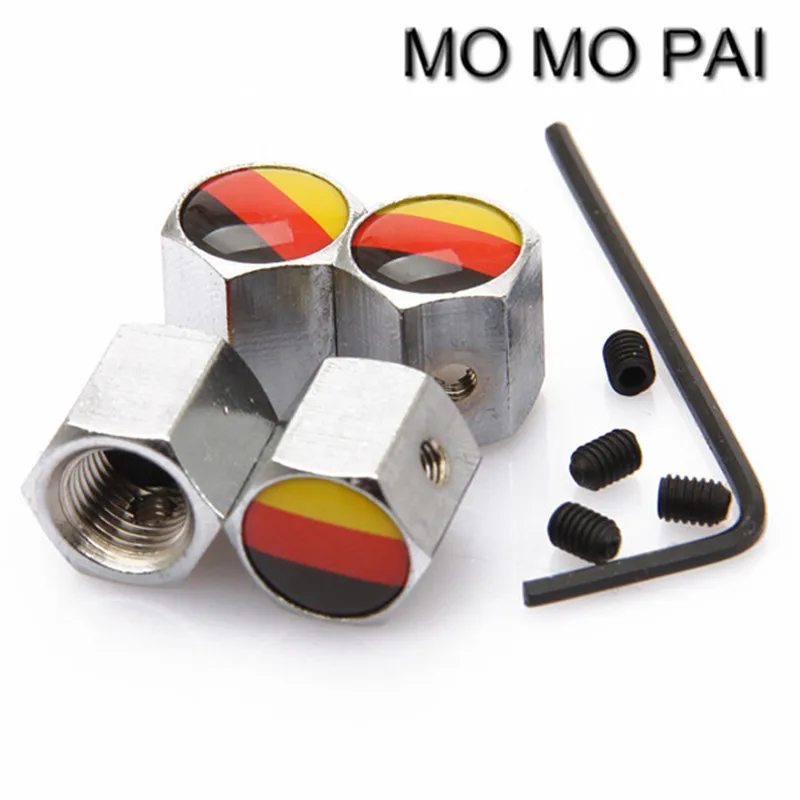 Воздушные колпачки Theftproof из нержавеющей стали автомобильные клапаны для