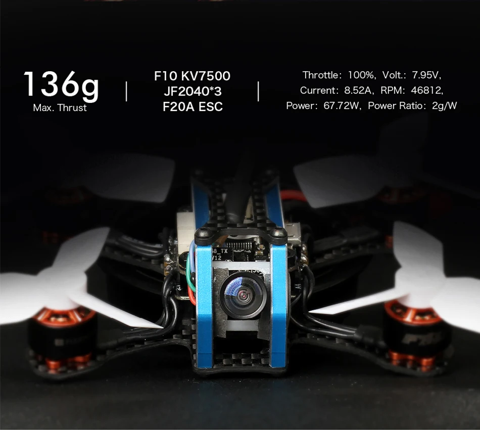 T-двигатель F10 1104 7500KV 2-3S бесщеточный двигатель Совместимость с 90 мм 110 мм FPV гоночный Радиоуправляемый Дрон Квадрокоптер рама аксессуары