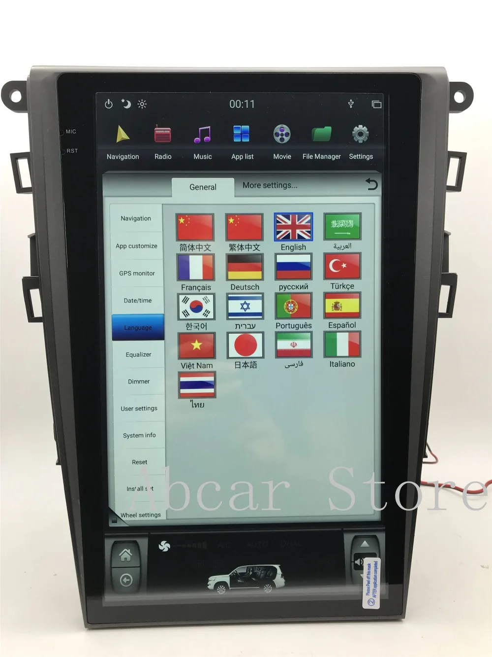 13,6 ''Tesla стиль Android 8,1 автомобильный dvd-плеер gps навигация для Ford Mondeo Fusion MK5 2013- стерео радио ips Авто PX6 HDMI