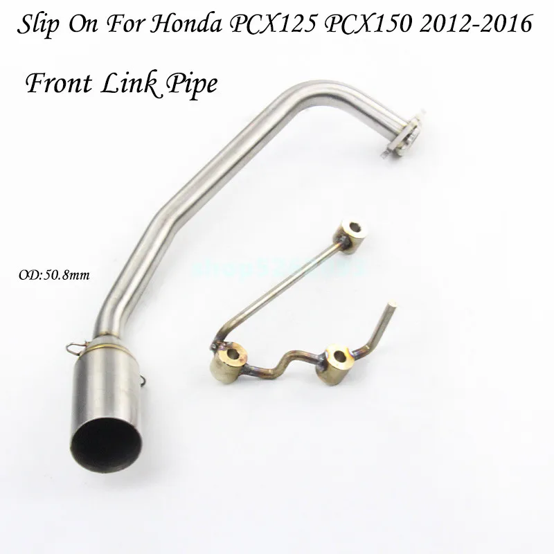 Slip on выхлопных газов для Honda PCX125 PCX150 2012 2013 2014 2015 2016 полный мотоцикл выхлопной