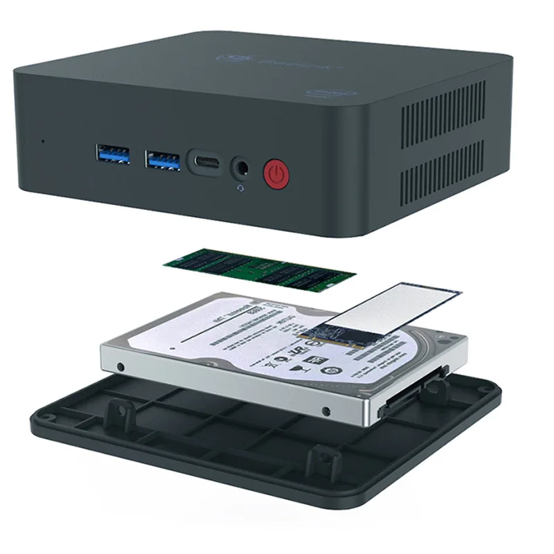 Beelink U55 Windows 10 Мини ПК Intel Core I3-5005U HD Graphics 5500 2 4G + 5 8G WiFi 1000 Мбит/с USB3.0 BT4.0 телеприставка |