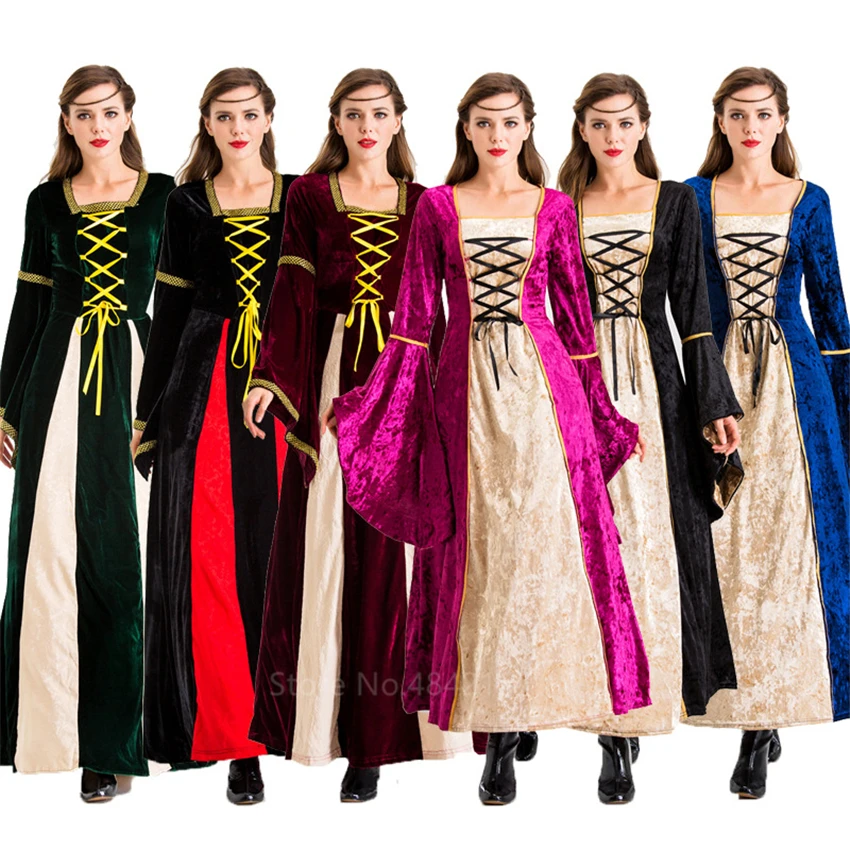Новинка костюмы для косплея в средневековом стиле женщин платье викторианском