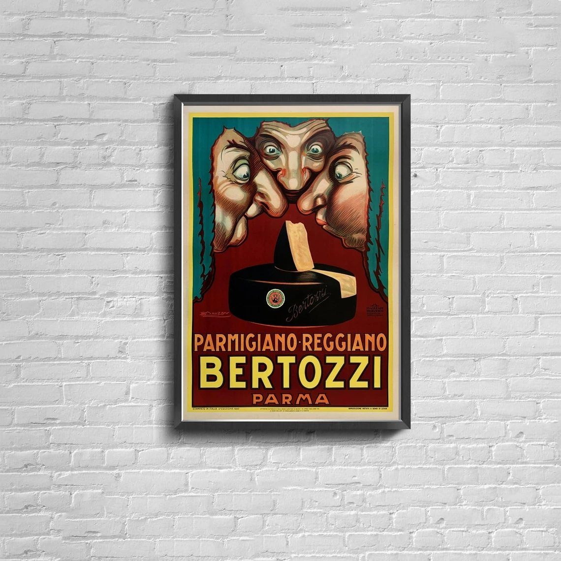Bertozzi parma Италия сыр носы запах плакат холст печать домашняя настенная живопись