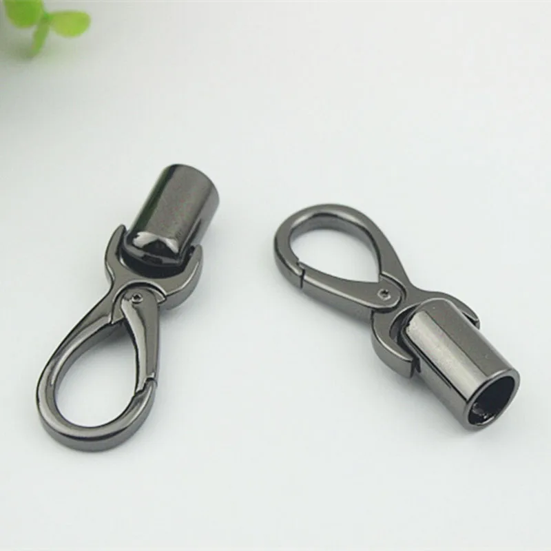 10pcs 12x65mm Bag Metal Buckles Tassel Cords Stopper Clasp Handbag Strap Belt Hanging Snap Hook Buckle DIY Hardware Accessories