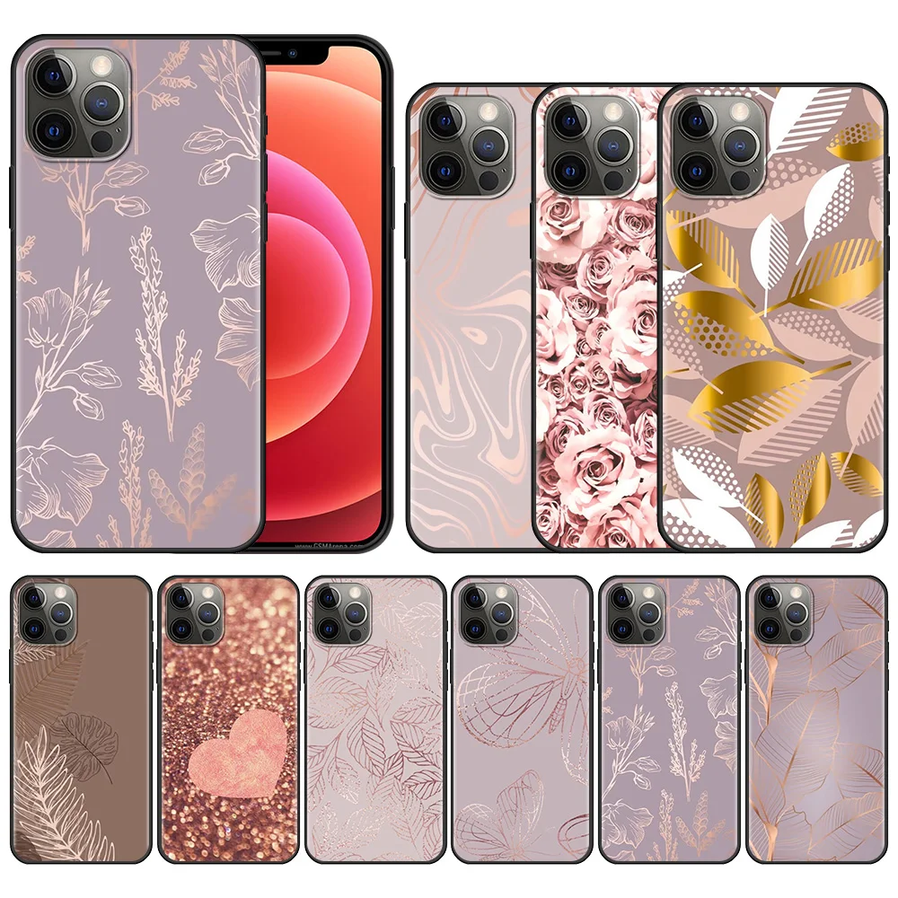 

Best Phone Case For Apple iPhone 11 13 12 Pro Max Mini X XS XR 6 6S 7 8 Plus 5 5S SE(2020) Fundas Coque Rose Pink Bling