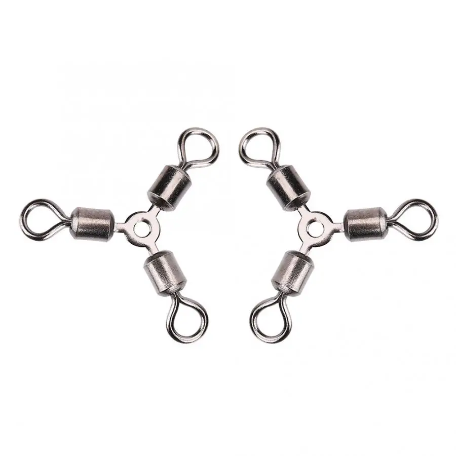 Трехходовой поворотный Соединитель 20 шт./лот 3 ходовые Вертлюги для рыбалки