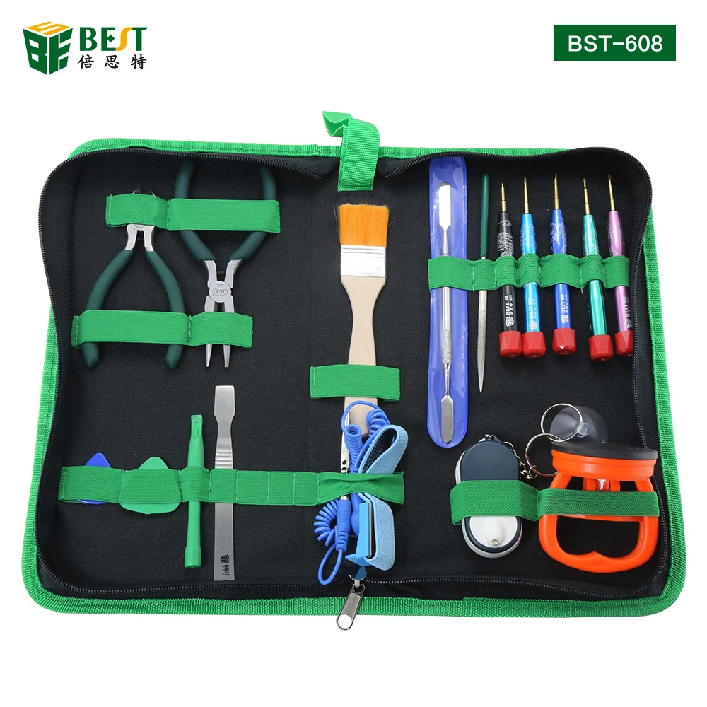 

18 in 1 Mobile Phone Repair Tools Kit Spudger Pry Opening Tool Screwdriver Set for iPhone X 8 7 6S 6 Plus Hand Tools Set BST-111