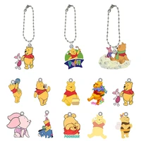 disney creativity winnie the pooh play style wallet buckle hanging resin keychain pendant cute and fun acrylic ornaments gifts