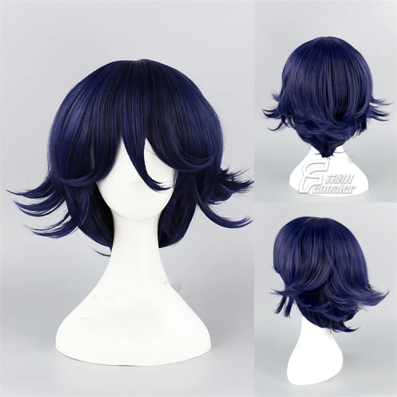 Danganronpa V3: Killing Harmony Ouma Kokichi косплей парик для женщин, мужчин и мальчиков короткий прямой Аниме парик для рождественской вечеринки косплей подарок