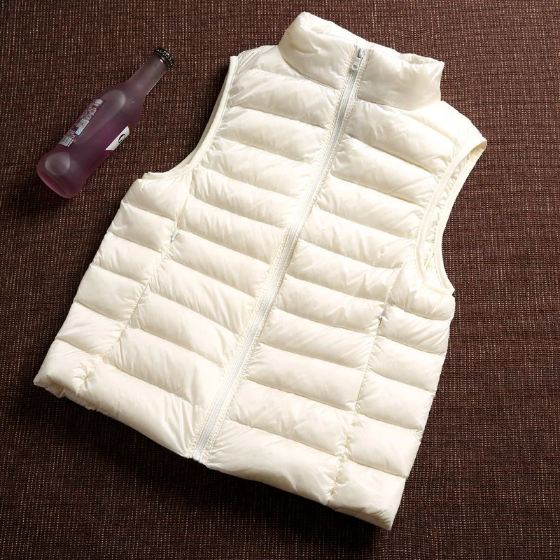 

Autumn and Winter New Light Down Jacket Women's Short Ultra-light Thin Collar Lightweight Stool Inside The Vest.