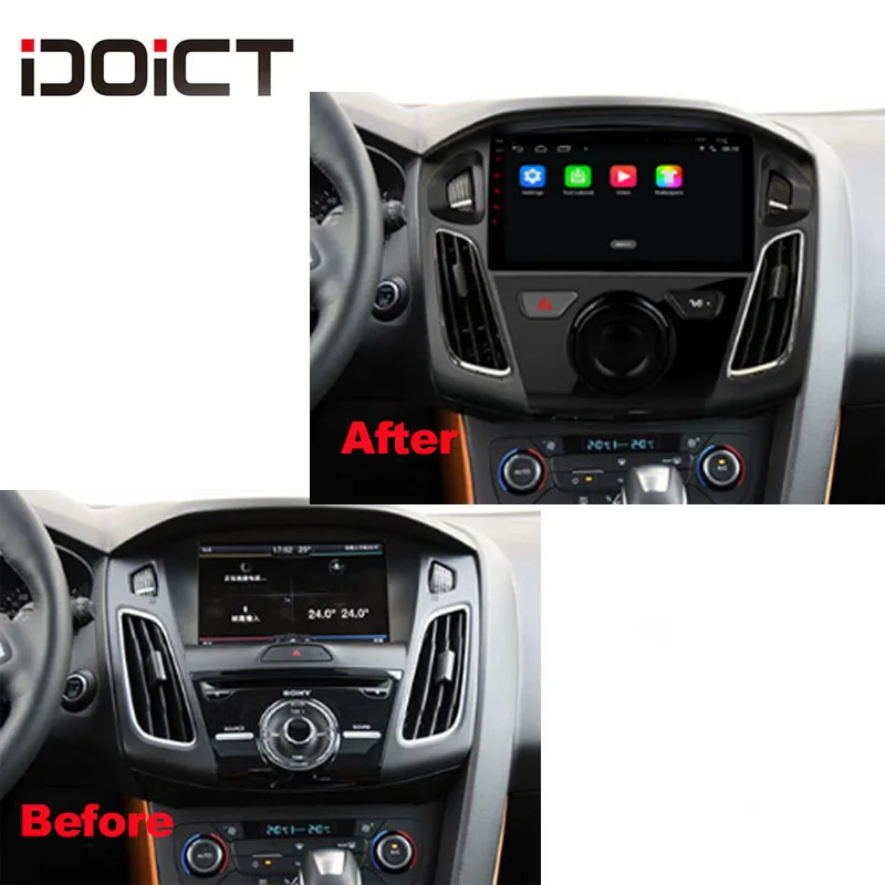 Автомобильный DVD плеер IDOICT Android 8 1 с GPS навигацией мультимедийный проигрыватель