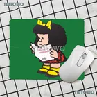 Коврик для мыши Mafalda с мультипликационным рисунком, компьютерный нескользящий, милый декоративный Настольный коврик для дома и офиса