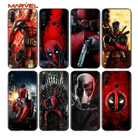deadpool hero marvel for huawei honor 30 20 10 9s 9a 9c 9x 8x max 10 9 lite 8a 7c 7a pro silicone soft black phone case