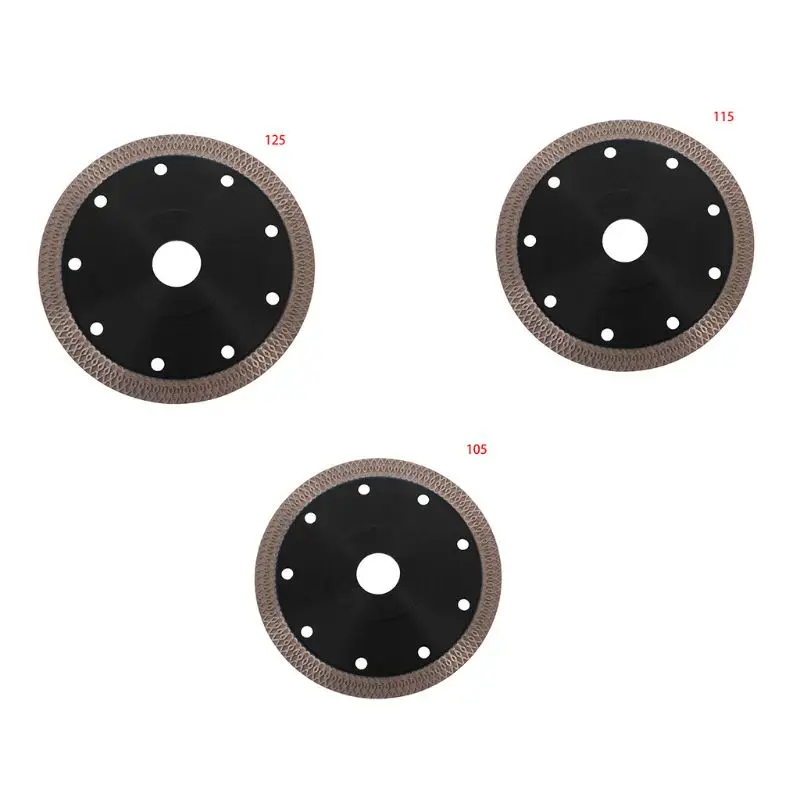 

105/115mm/125mm Thin Diamond Ceramic Circular Disc Black Saw Blade Porcelain Hot