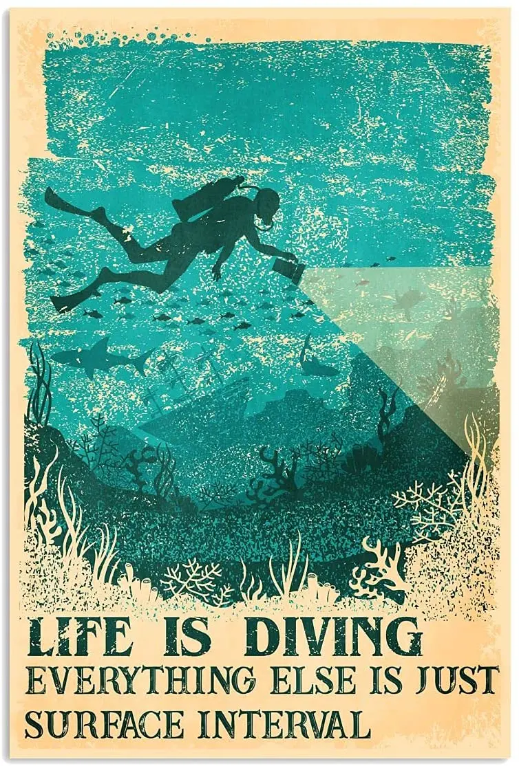 Life is diving. Art Diving Life.