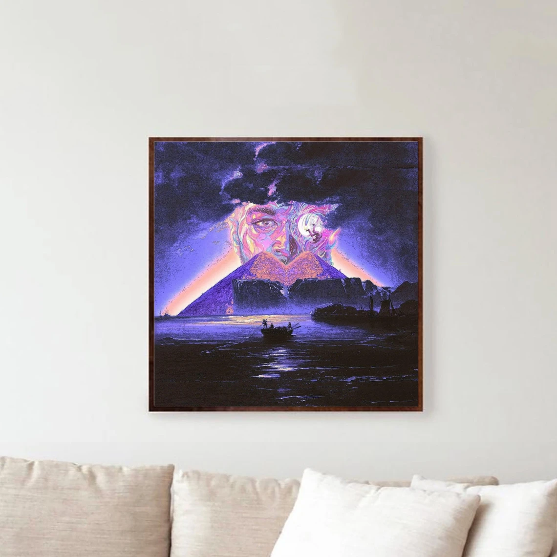 Kid Cudi - Man On the Moon III The Chosen Music Album Poster Star Singer Canvas Print Art Настенная живопись Украшение