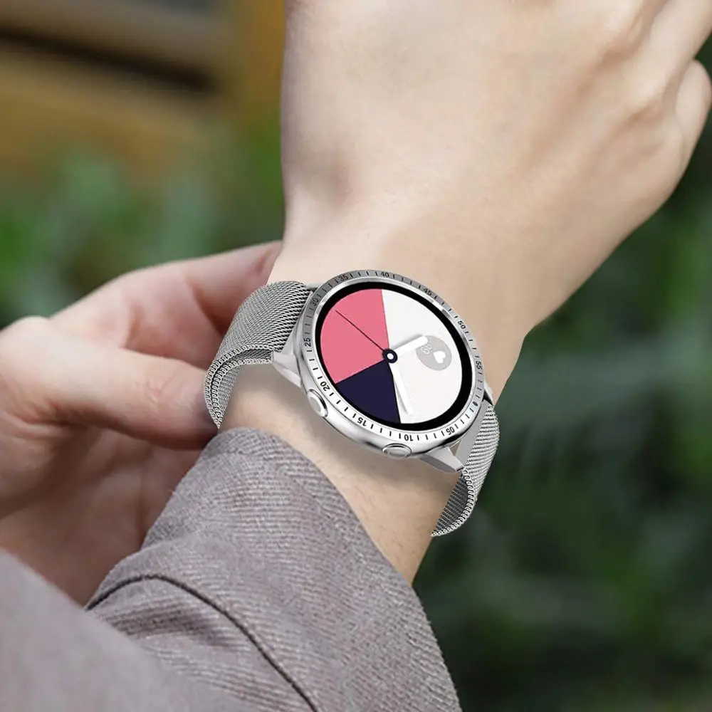 Ободок кольцо для Samsung Galaxy Watch active 2 40 мм 44 Защитная крышка чехол спортивный клей