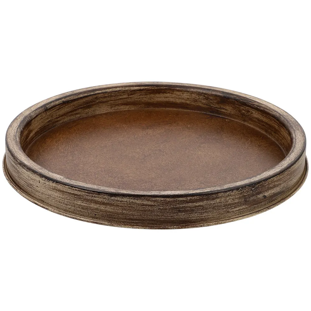

Home Kitchen Living Room Fruits Dessert Snacks Storage Tray Plate Iron Dish