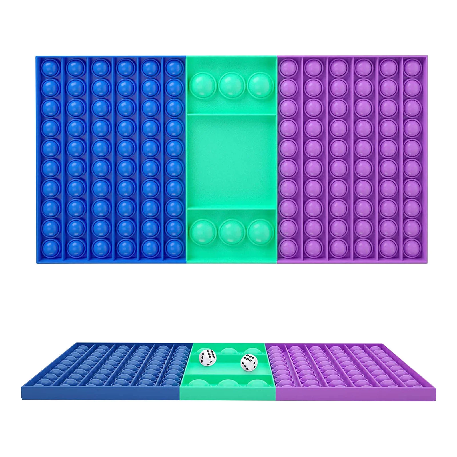 Большая игра игрушка-фиджет радужная шахматная доска Поппер пузырьков сенсорные