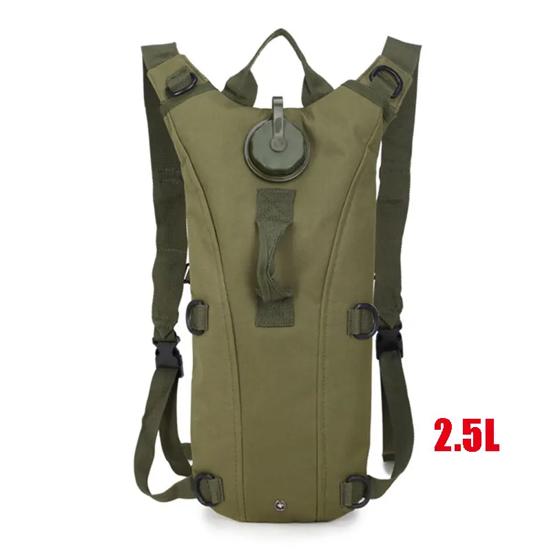 Army green2.5L Тактическая Сумка для воды, военный рюкзак с гидратацией, камуфляжный рюкзак, рюкзак для альпинизма, Походов, Кемпинга, езды на велосипеде, рюкзак 2.5L 3L - Цвет: Army green2.5L