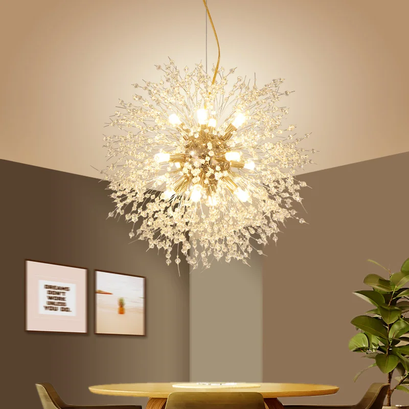 Скандинавский промышленный G4 хромированный подвесной светильник sputnik Fof Лофт