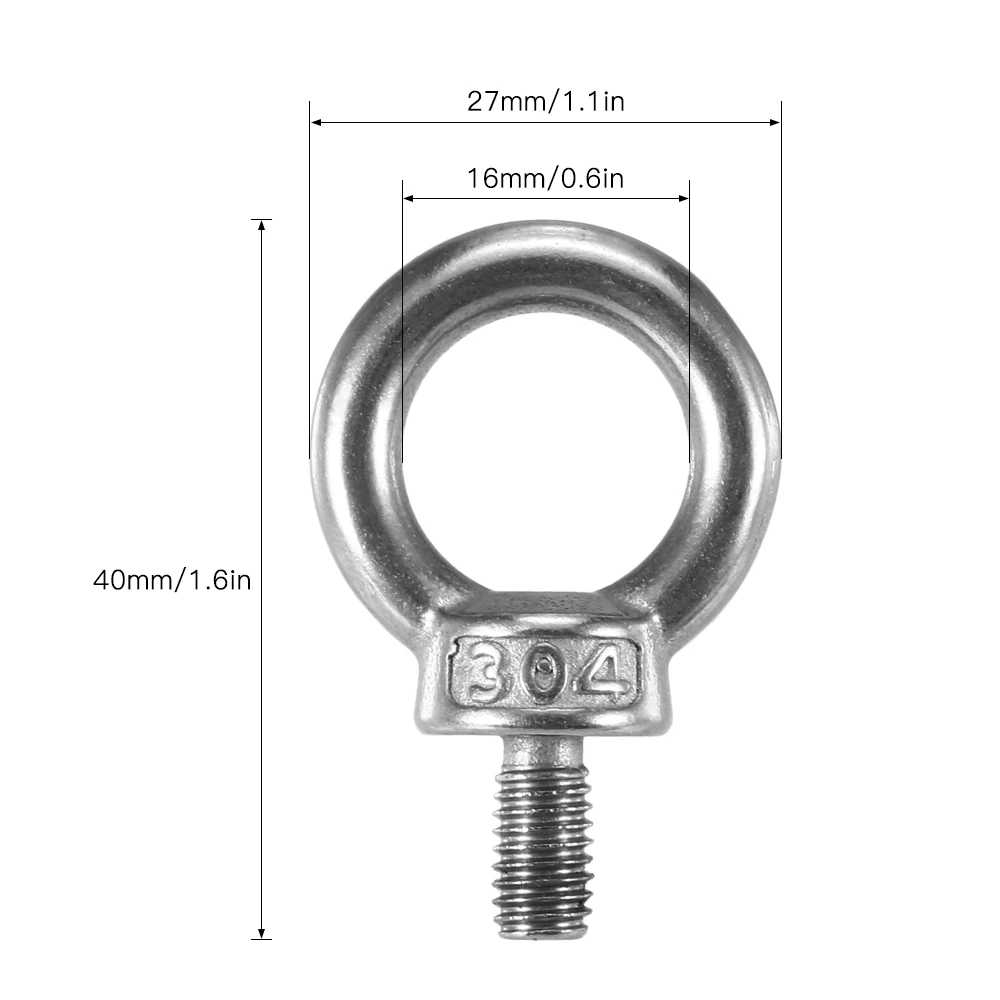 

2 Pack Kayak Track Mount Tie Down Eyelet for Bungee Cord Rope Mounting Tie Down Eyelet Nut Nutsert Hardware Leash Holder