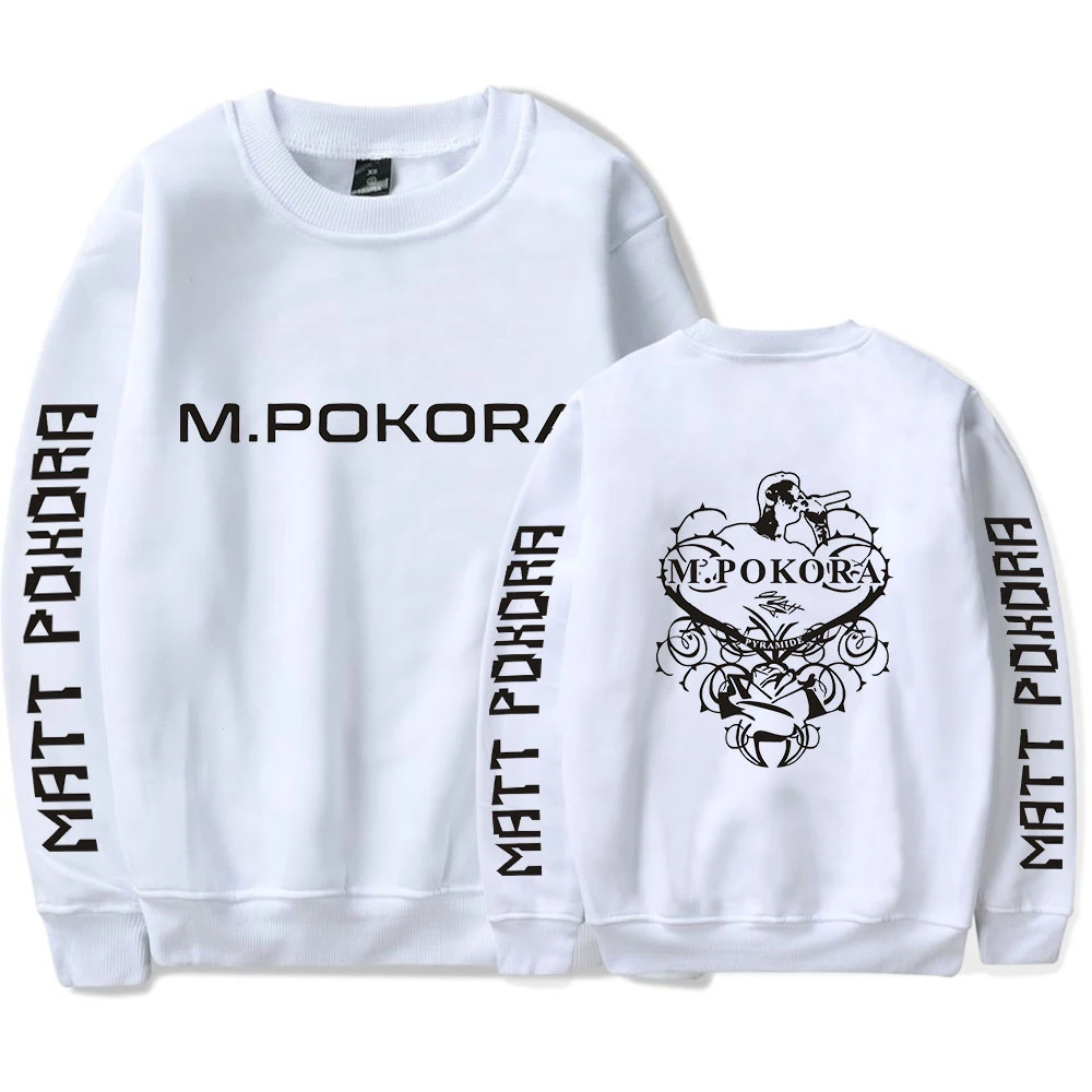 

2021 М. Спортивный костюм Pokora с круглым вырезом для мужчин и женщин, свитшот с длинным рукавом, уличная одежда в стиле хип-хоп, одежда матовая ...
