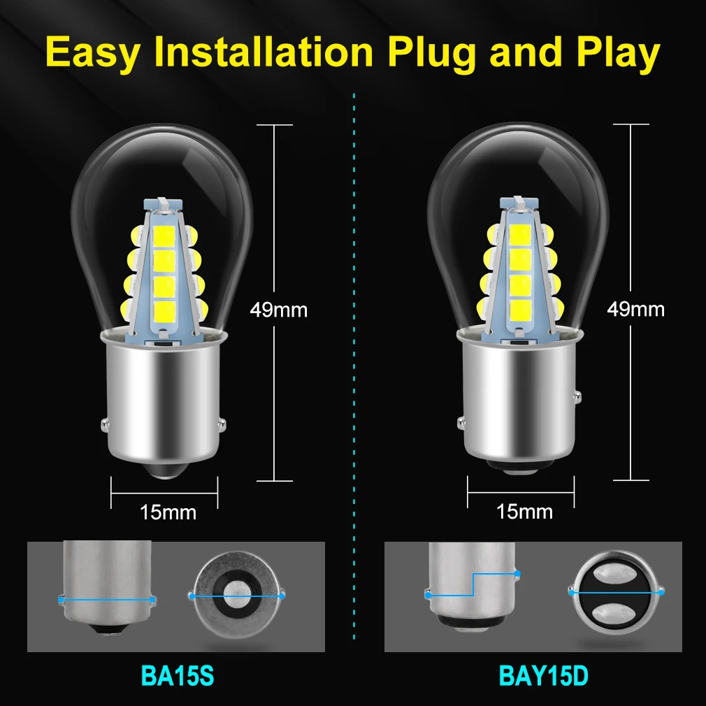1 шт. 1156 BA15S Led 1157 BAY15D P21W Светодиодная лампа P21/5 Вт P21 5 R5W R10W автомобисветильник