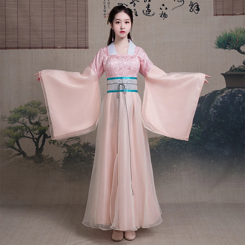 

2021 Female Ancient With Trailing Dramaturgic Costume Queen Dress New Qufu Hanfu Women Chinese Style Adult Ritual Stage Dress