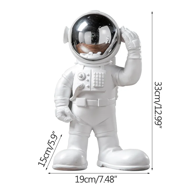 

European Bigfoot Astronaut Statue Creative Resin Character Sculpture Room Desktop Decor Ornament Home Decoration Accessories