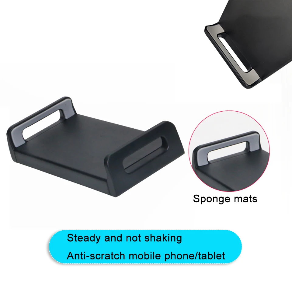 for tesla model 3y back seat phone holder 360 degree rotate stand auto headrest bracket support for tablet pc ipad mini pro free global shipping