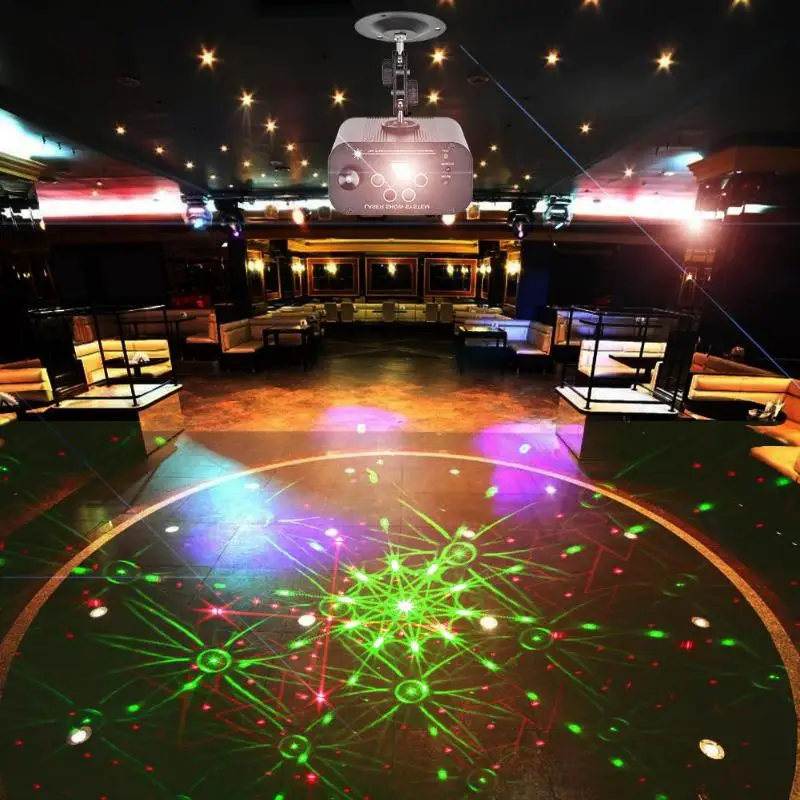 

Mini RGB Laser Projector 64 Patterns Portable Laser Light for DJ Stage Disco