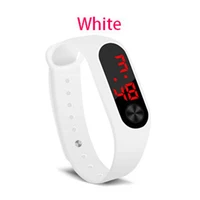 fashion outdoor simple sports red led digital bracelet watch men women colorful silicone watches kids children wristwatch gift