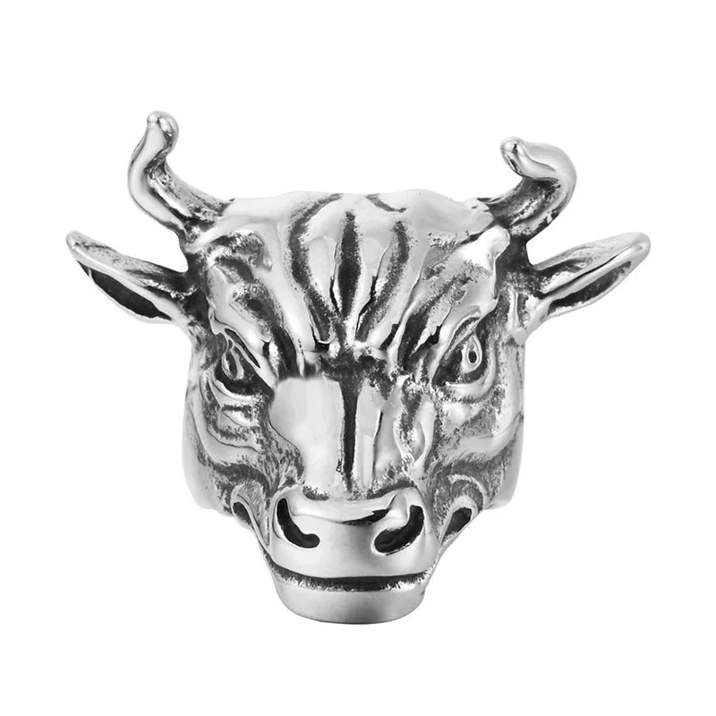 Размер 7 13 # Горячая Панк животный дизайн ювелирные изделия оптом мужские кольца