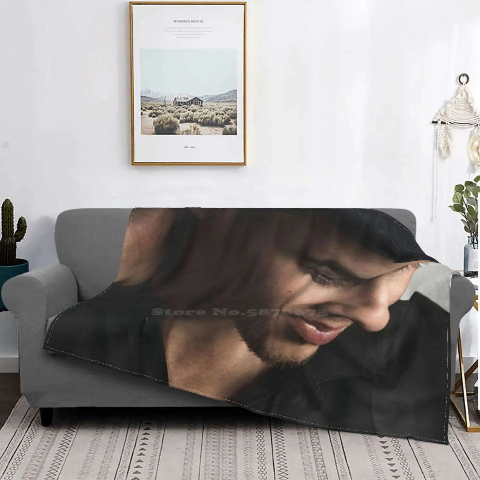 

Manta de franela cómoda con diseño creativo, cobertor fresco con diseño creativo de mechas, para música, de mechas de amor