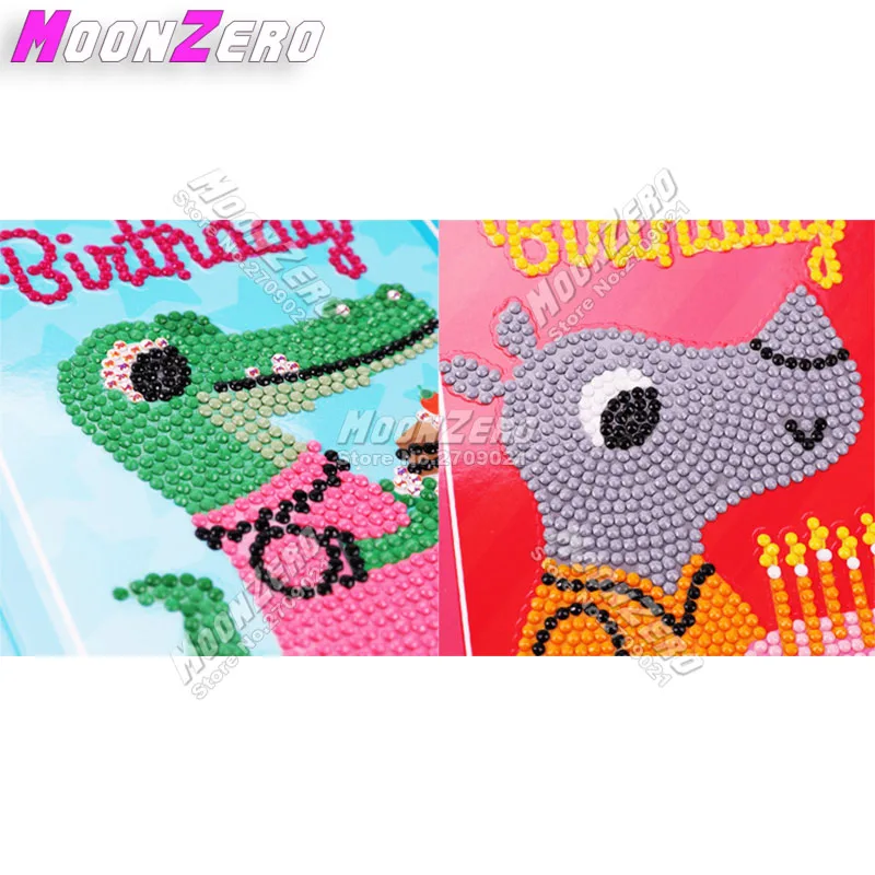 Алмазный живописный орнамент милый рисунок животного карта Мозаика из круглых