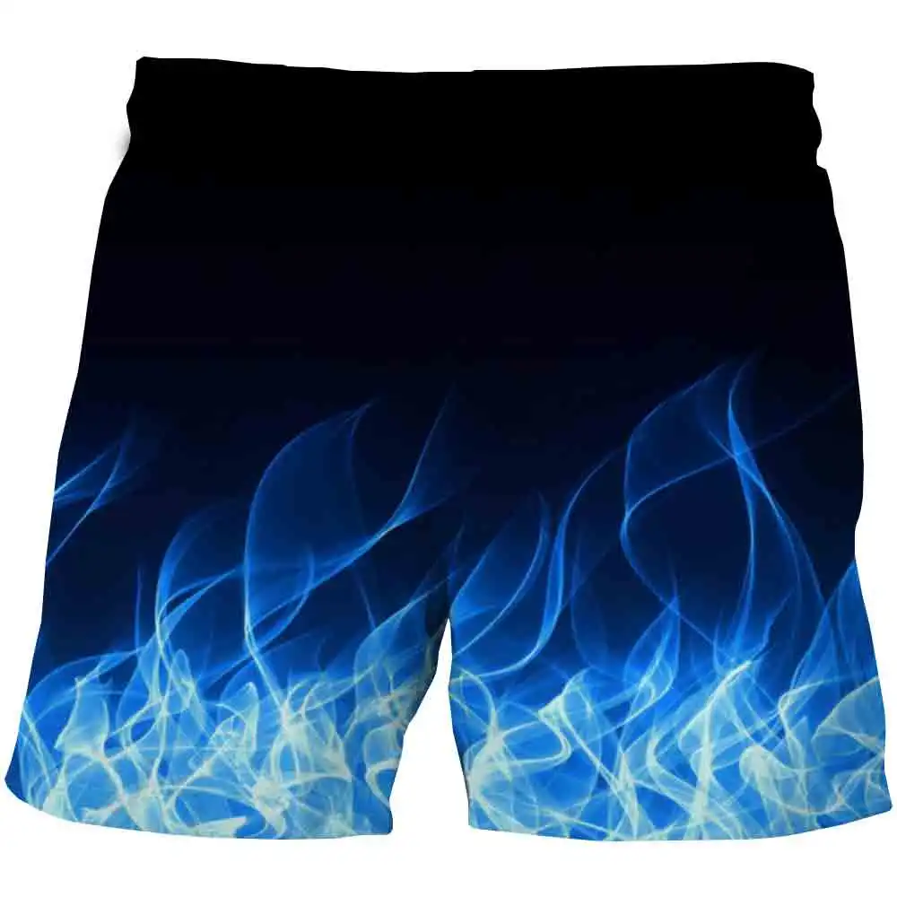 

2021 3D Print Flame Vortex Polyester Boys & Girls Fashion Shorts Summer Hot Sales T-Shirt Shorts Clothing for ages 4-14