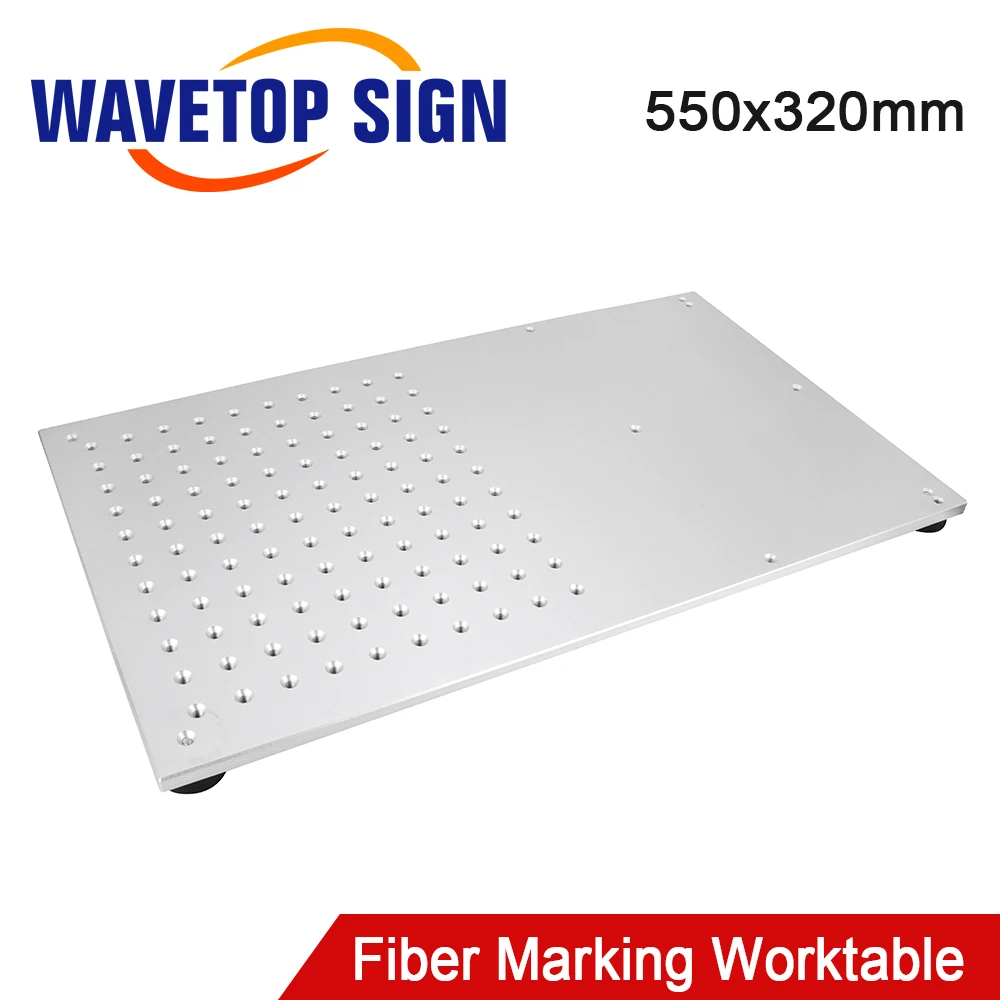 WaveTopSign металлический Рабочий стол 550x320 мм Satandard Размер подъемного стола для DIY 1064 нм волоконно-лазерной маркировочной машины части