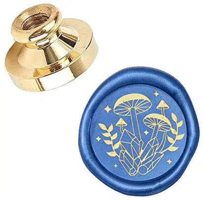 

1Pc Multiple styles Wax Seal Stamp Head Replacement 25mm Removable Sealing Brass Stamp Head Olny for Invitations Cards Decoratio