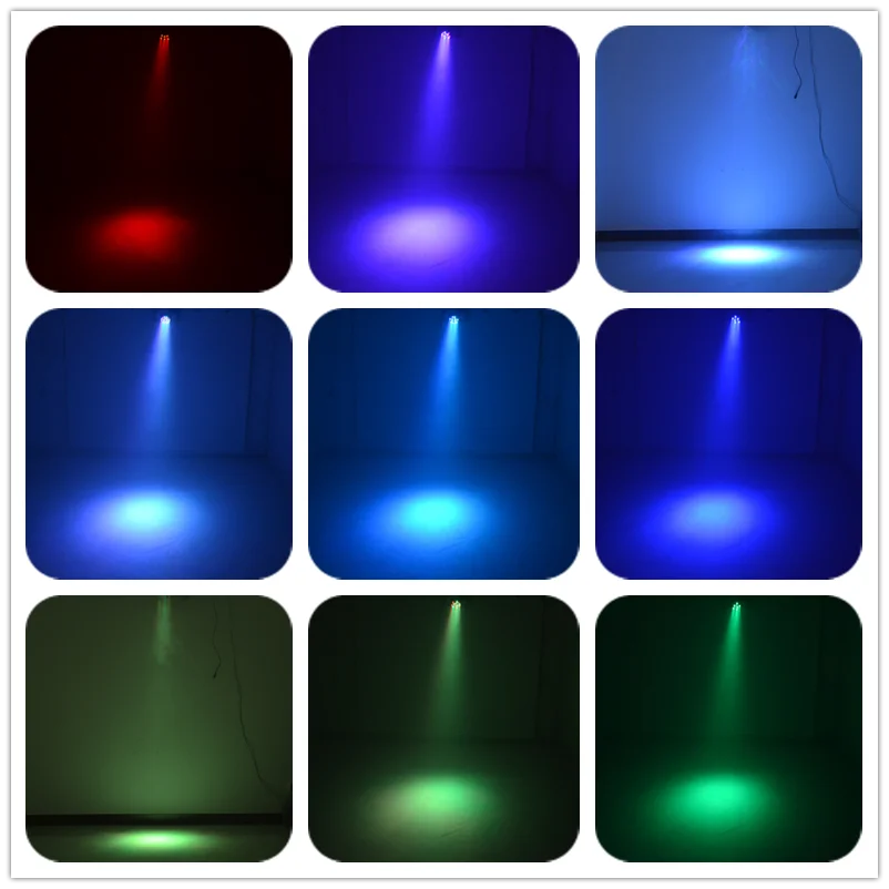 Миниатюрный RGB прожектор AUCD 18 вт полноцветный светильник PAR DMX со звуком диско шар