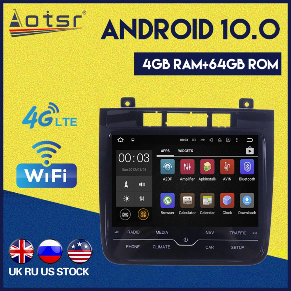 

Автомагнитола для Volkswagen Tourage, Android 10,0, GPS-навигатор, DVD-плеер, мультимедийный плеер, головное устройство