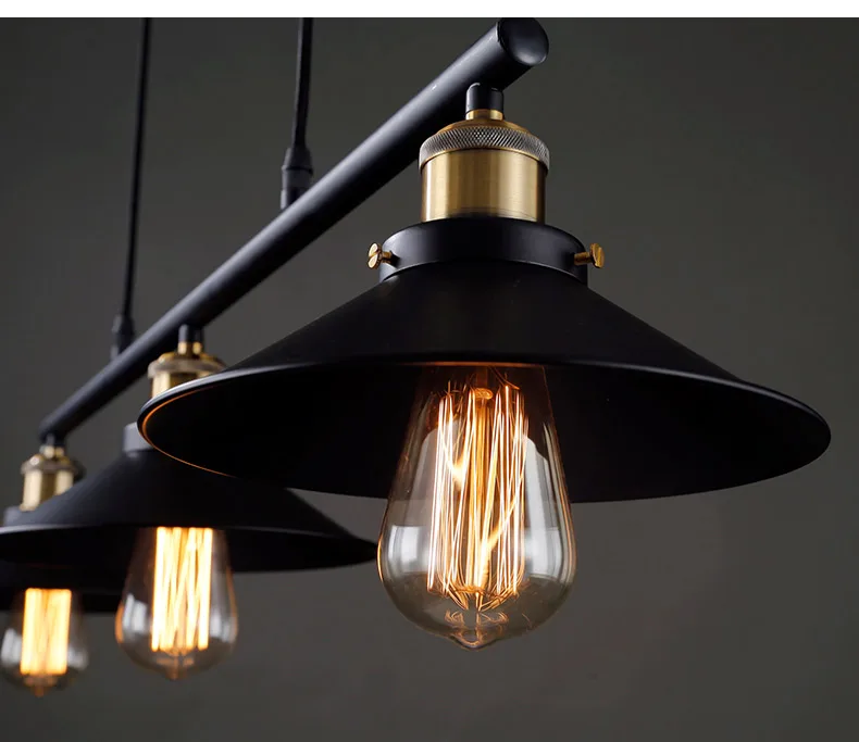 LukLoy Лофт Hanglamp Ретро кованого железа винтажные люстры промышленные регулируемые