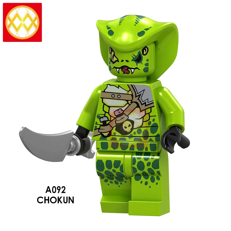 Ниндзя Wu Jay Zane и Kai Lloyd Nya Cole Pyro Snake Swordsman ледяной император шар Акита Арчер воин строительные блоки игрушка для детей - Цвет: Зеленый