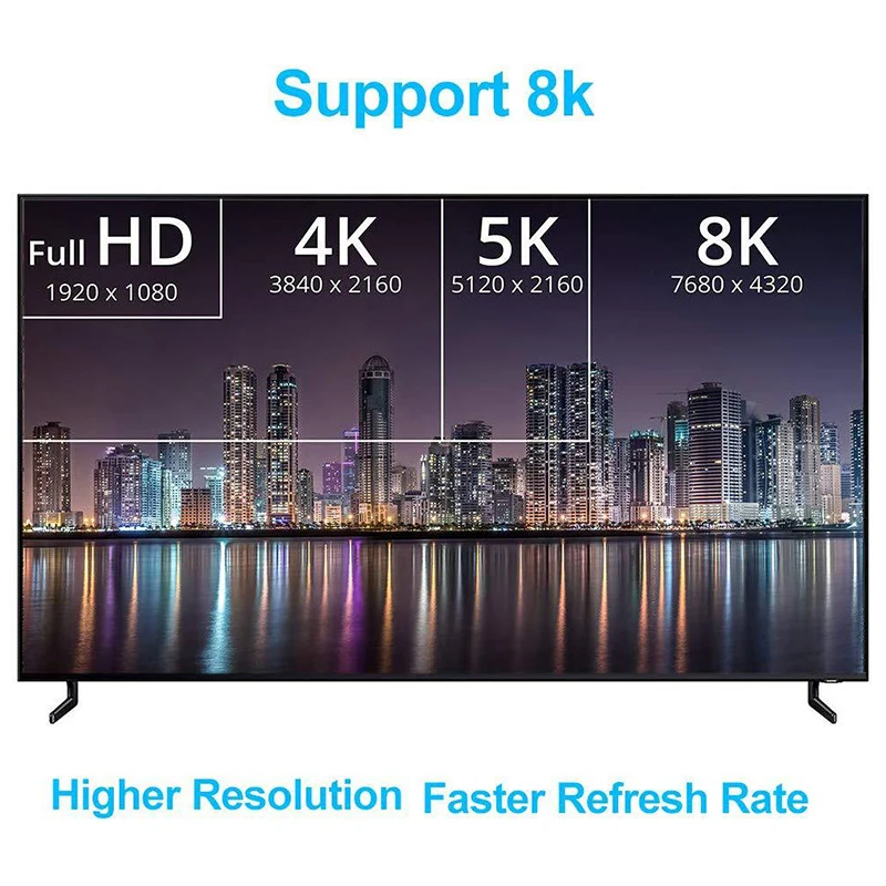 3 м 8K HDMI совместимый кабель высокоскоростной 2 1 позолоченный HD для подключения к