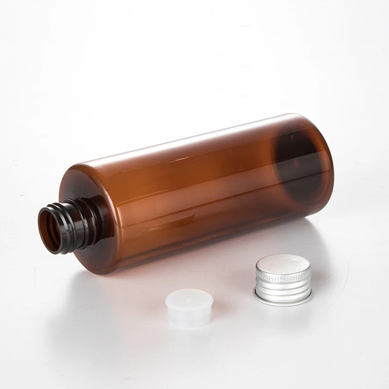 20 шт./лот 250 мл пластиковые бутылки для жидкого мыла и шампуня с алюминиевой