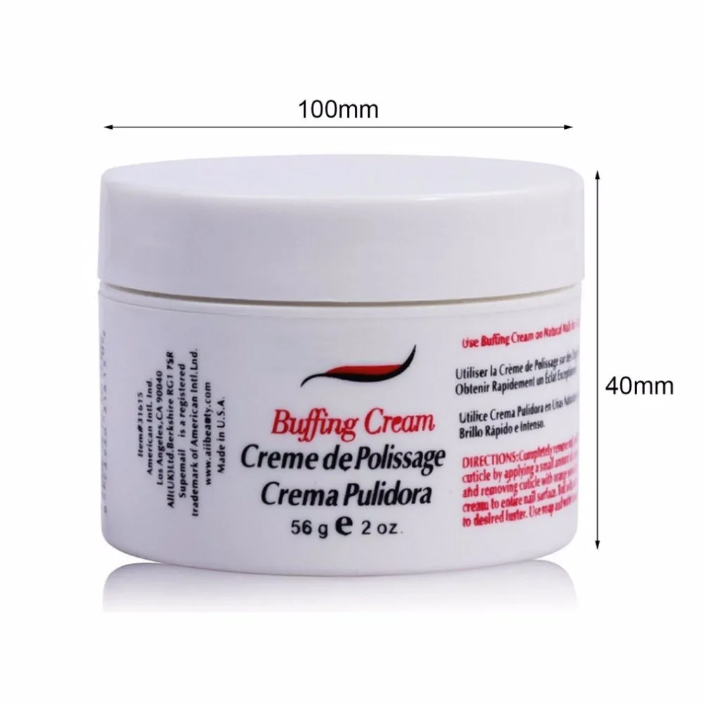 1 флакон профессионального воска для полировки ногтей крем необходимый