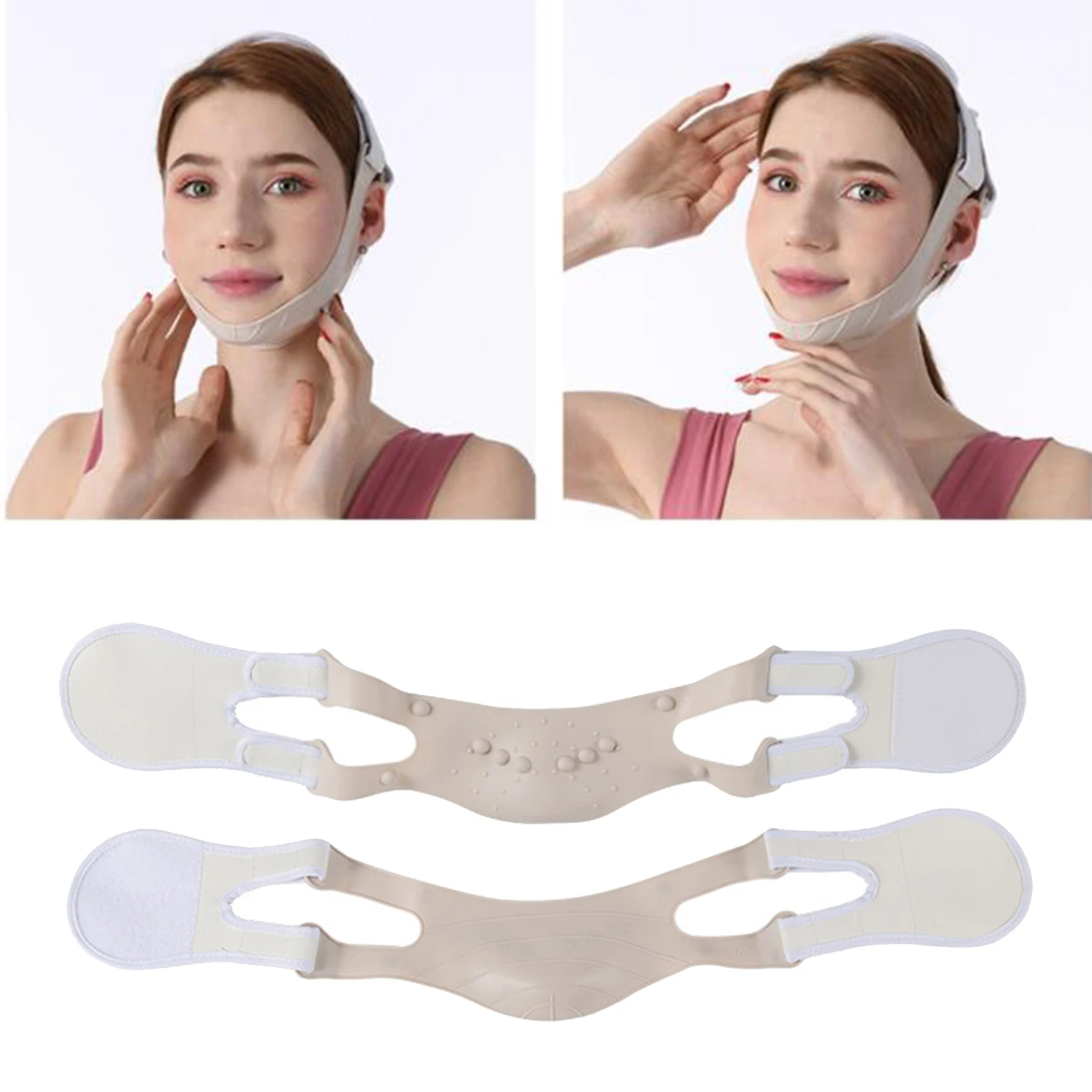 

V Line Face Slimming Double Chin Reducer Mask Lifting Belt Silicone