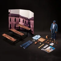 pre order daftoys f020 16 red morgan freeman figure model with andy head sculpt wooden bench seat full set action doll toy