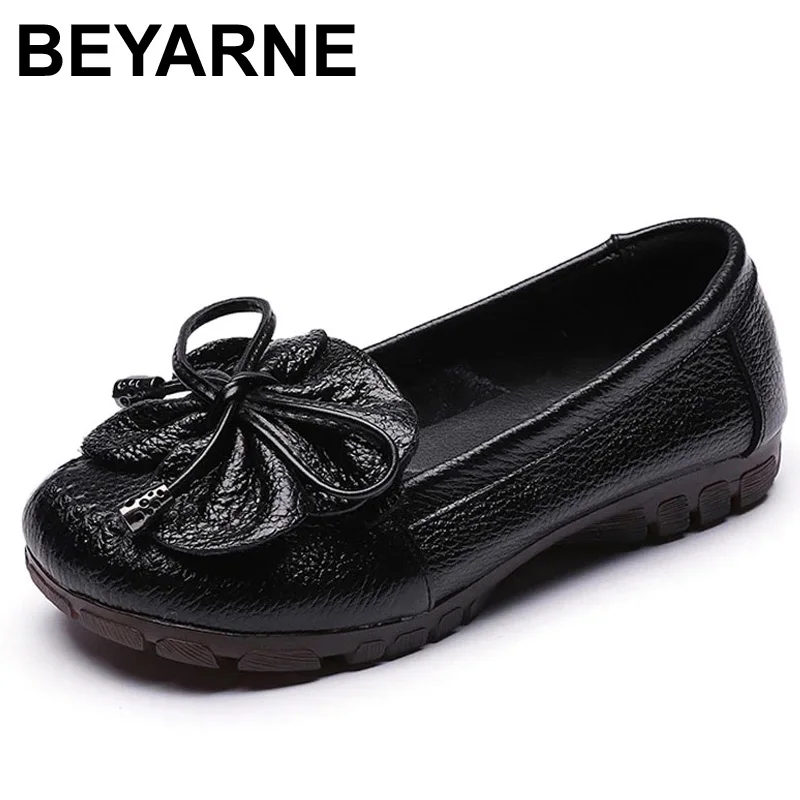 

Туфли женские из натуральной кожи, без застежки, на плоской подошве