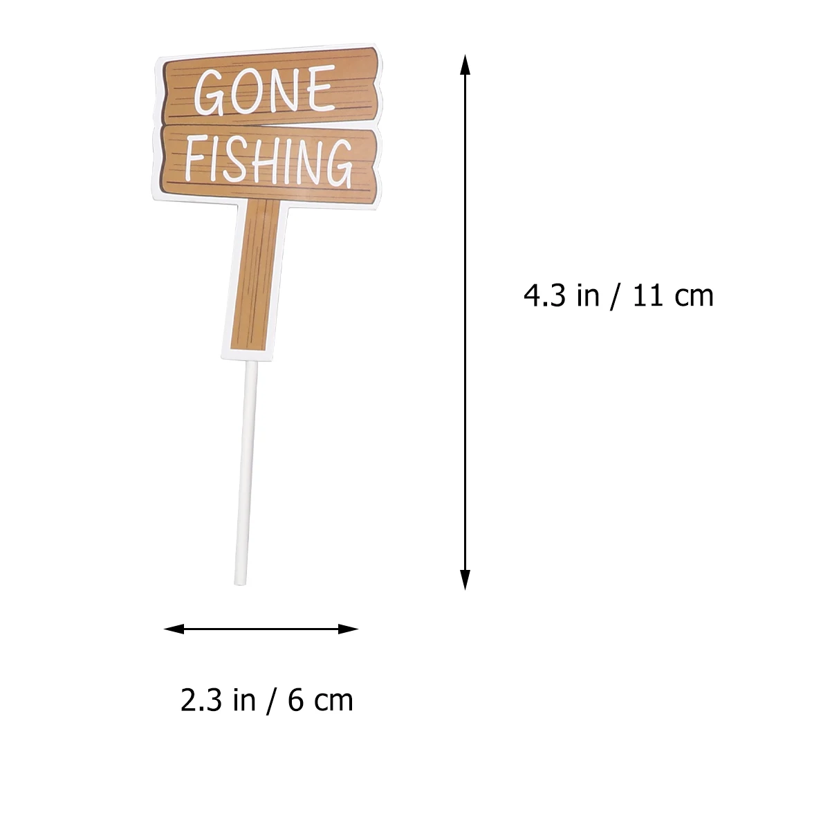 10 шт рыба и флаг бумажный Топпер на торт Go Рыбалка украшение кекс топперы вставки